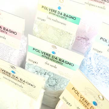 Polvere Effervescente e profumata da bagno